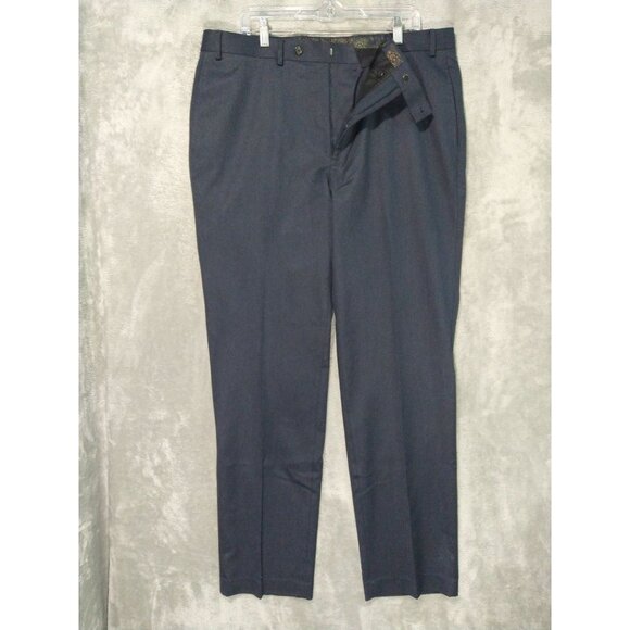 Ralph Lauren Dress Pants Mens 38x34 Gray Straight Leg Flat Front High Rise - Picture 1 of 8